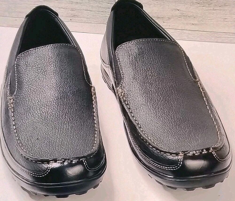 Cole Hann Men Sz 11.5 Loafer Black Leather Dad Teacher Preppy Business Casual